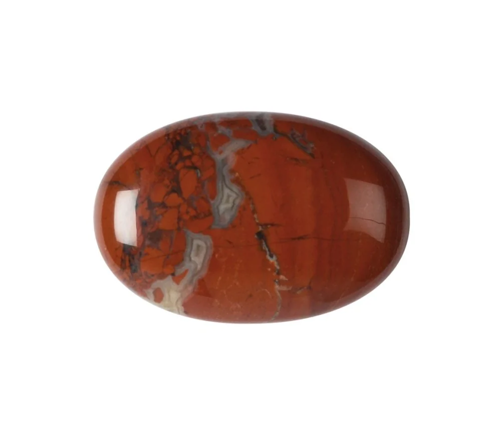 Heilsteine & Edelsteine - Linsenstein - Jaspis (Brekzienjaspis)