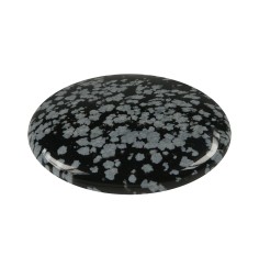 Heilsteine & Edelsteine - Linsenstein - Obsidian (Schneeflockenobsidian)