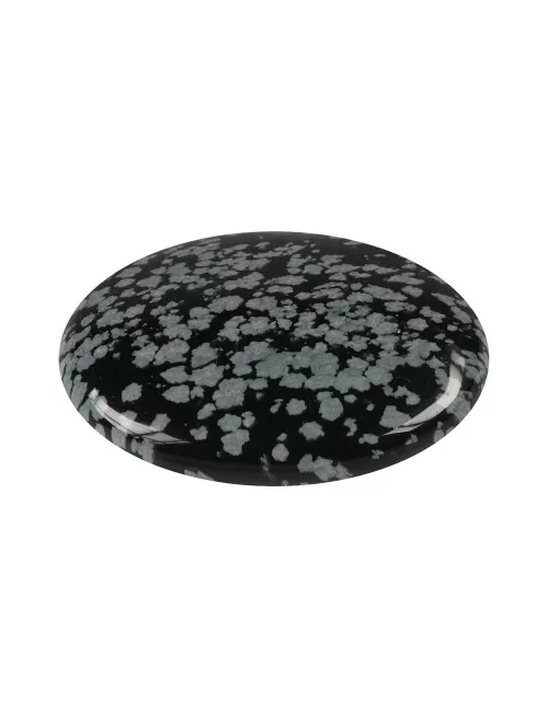 Heilsteine & Edelsteine - Linsenstein - Obsidian (Schneeflockenobsidian)