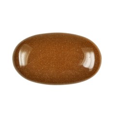 Heilsteine & Edelsteine - Linsenstein - Goldfluß (synth. Glas) braun