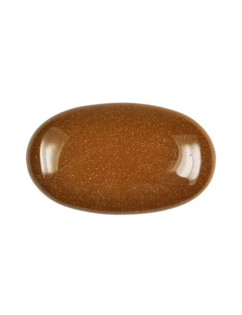 Heilsteine & Edelsteine - Linsenstein - Goldfluß (synth. Glas) braun