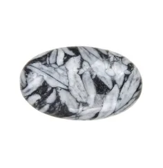 Heilsteine & Edelsteine - Linsenstein - Pinolith (Eisblumen-Magnesit)