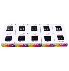 Heilsteine & Edelsteine - Ohrstecker - Kugeln - gemischte Steine 6mm, Silber - 10er Pack