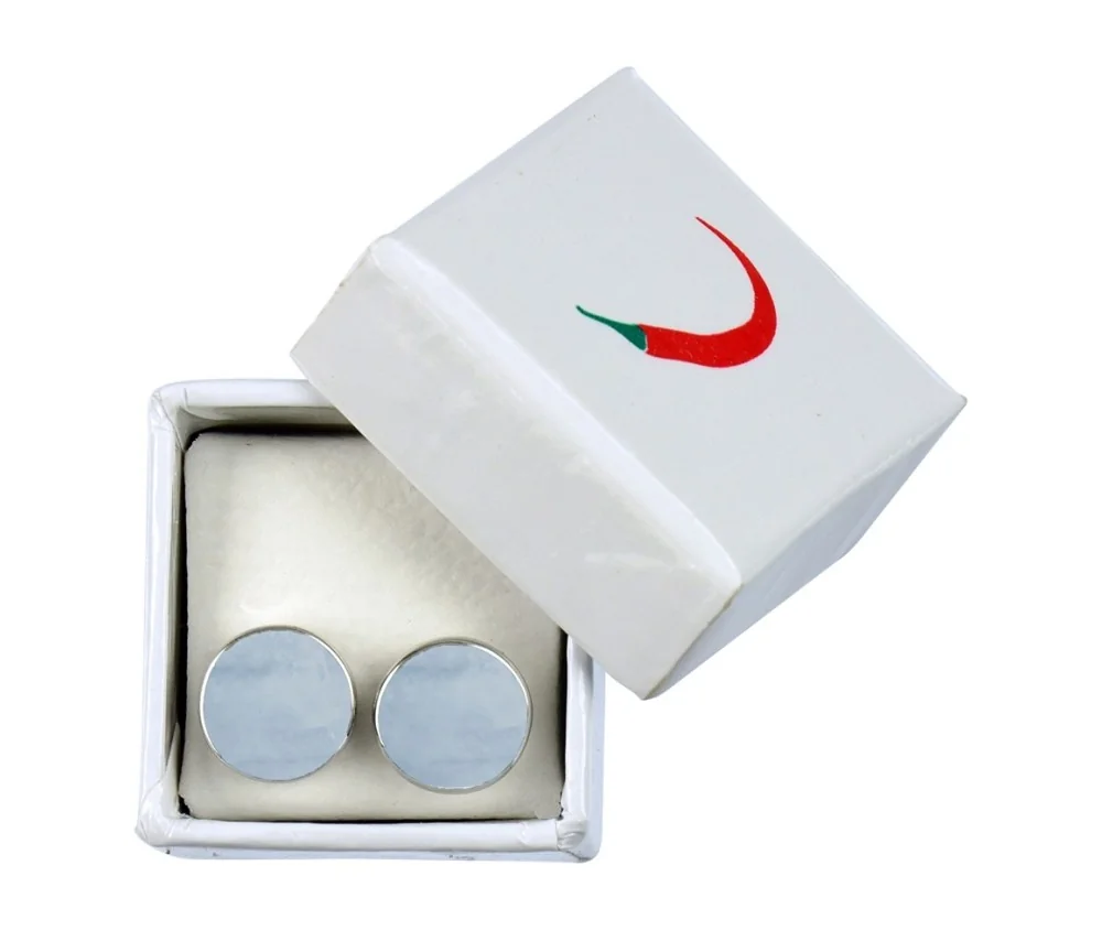 Heilsteine & Edelsteine - Ohrstecker - Chalcedon blau, Cabochon, 8mm