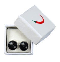 Heilsteine & Edelsteine - Ohrstecker - Onyx (gef.), Cabochon, 8mm