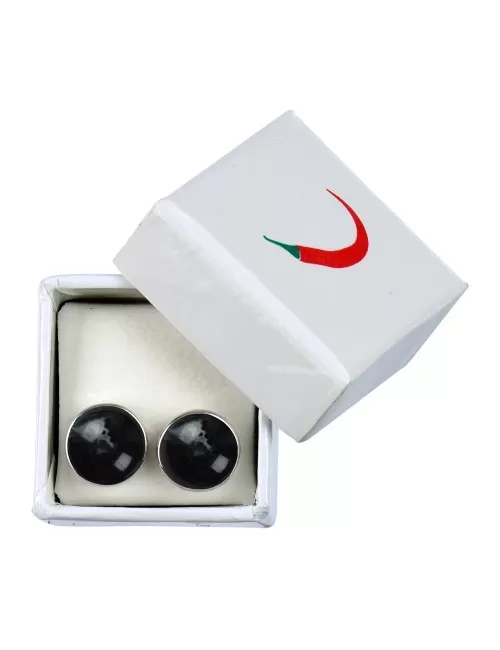 Heilsteine & Edelsteine - Ohrstecker - Onyx (gef.)