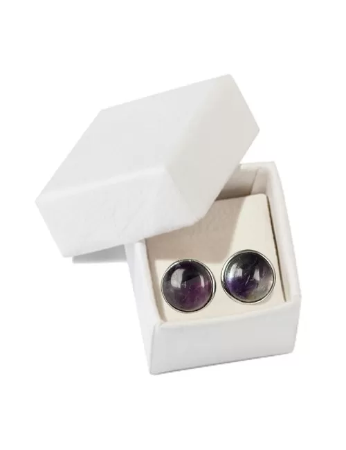 Heilsteine & Edelsteine - Ohrstecker - Fluorit