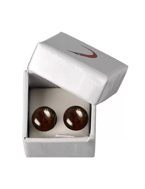 Heilsteine & Edelsteine - Ohrstecker - Granat