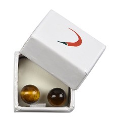 Heilsteine & Edelsteine - Ohrstecker - Tigerauge, Kugel, 8mm