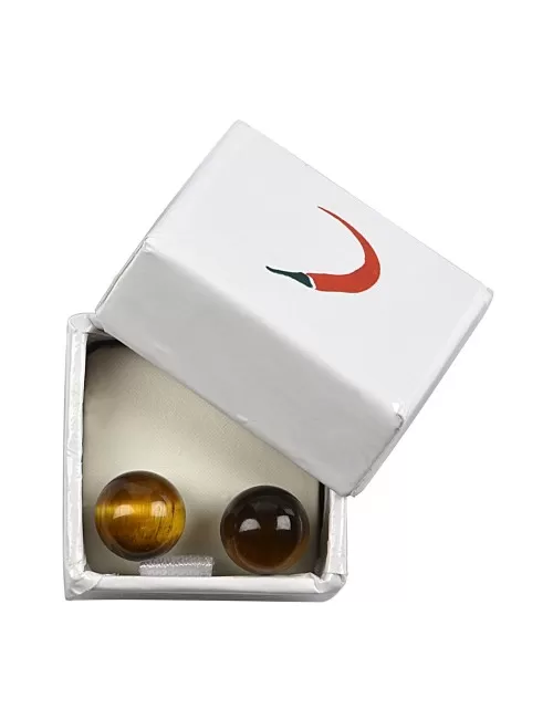 Heilsteine & Edelsteine - Ohrstecker - Tigerauge