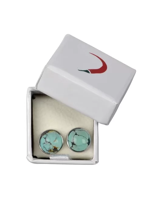 Heilsteine & Edelsteine - Ohrstecker - Türkis (stab.)