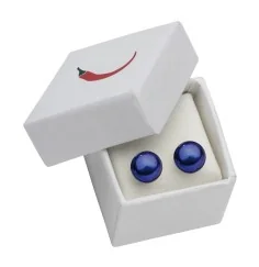 Heilsteine & Edelsteine - Ohrstecker - Perle violett (gef.), Kugel, 6mm