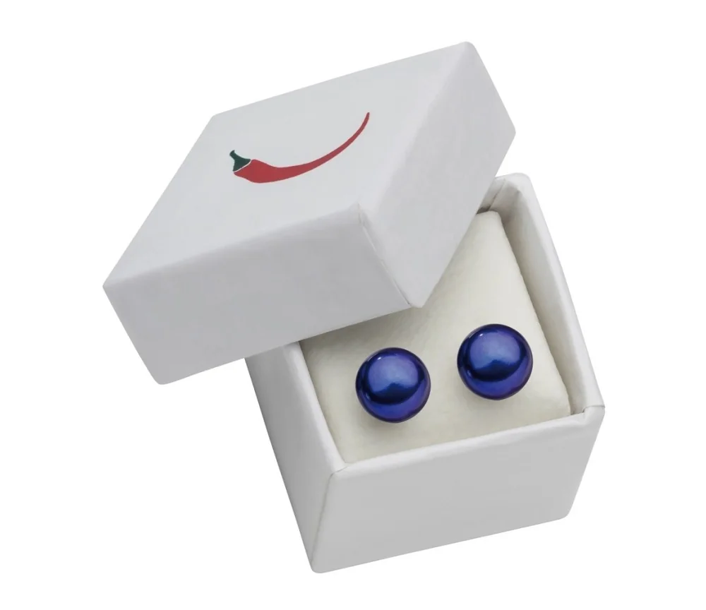 Heilsteine & Edelsteine - Ohrstecker - Perle violett (gef.), Kugel, 6mm