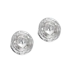 Heilsteine & Edelsteine - Ohrstecker - Kreise mit Spirale, 1,6cm