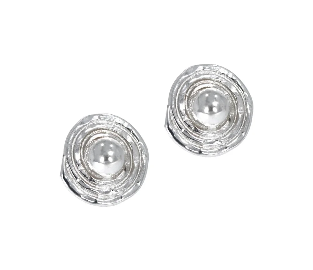 Heilsteine & Edelsteine - Ohrstecker - Kreise mit Spirale, 1,6cm