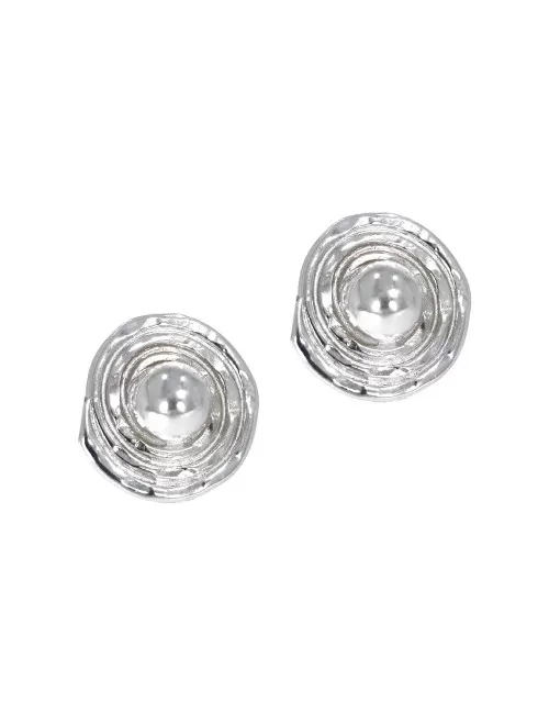 Heilsteine & Edelsteine - Ohrstecker - Kreise mit Spirale, 1,6cm