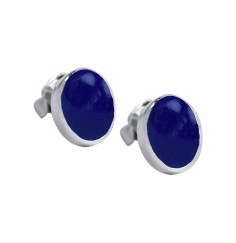 Heilsteine & Edelsteine - Ohrstecker - Lapis Lazuli oval (6 x 8mm)