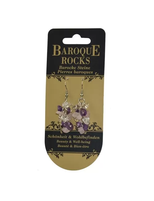 Ohrringe - Barock Kombi - Rosenquarz