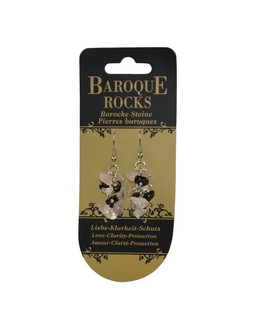 Ohrringe - Barock Kombi - Bergkristall
