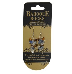 Ohrringe - Barock Kombi - Tigerauge, Sodalith, Bergkristall - Durchblick & Erkenntnis