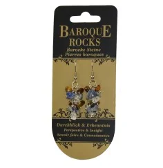 Ohrringe - Barock Kombi - Tigerauge, Sodalith, Bergkristall - Durchblick & Erkenntnis