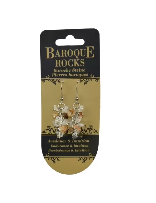 Ohrringe - Barock Kombi - Bergkristall
