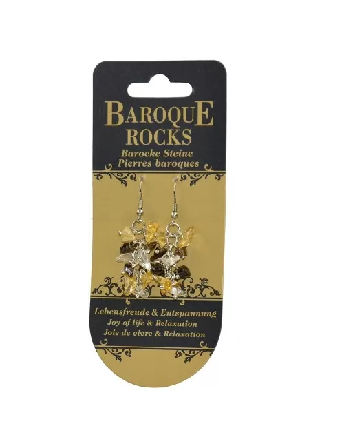 Ohrringe - Barock Kombi - Bergkristall