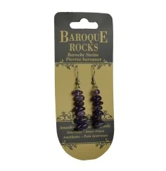 Ohrringe - Barock Classic - Amethyst Innerer Friede , 1-reihig