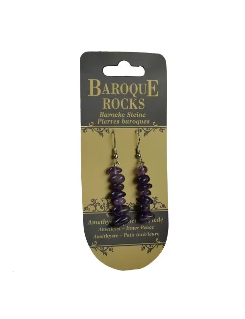 Ohrringe - Barock Classic - Amethyst Innerer Friede