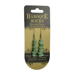 Ohrringe - Barock Classic - Aventurin Entspannung , 1-reihig