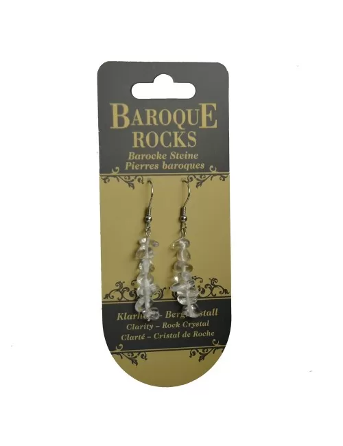 Ohrringe - Barock Classic - Bergkristall Klarheit