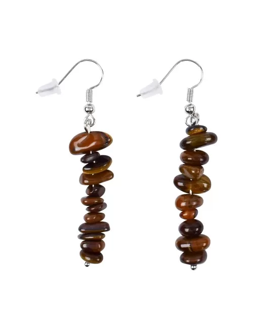 Ohrringe - Barock Classic - Tigerauge Durchblick