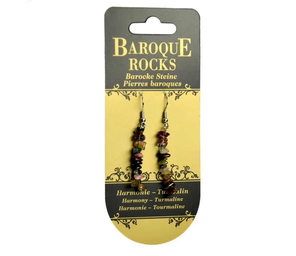 Ohrringe - Barock Classic - Turmalin Harmonie , einreihig