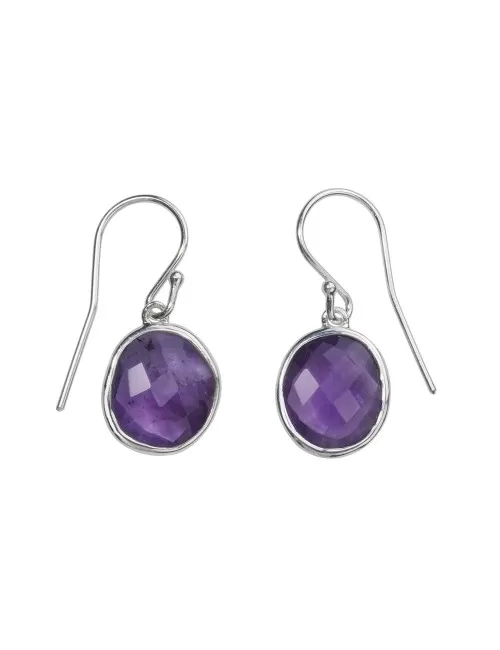 Ohrringe - Amethyst facettiert