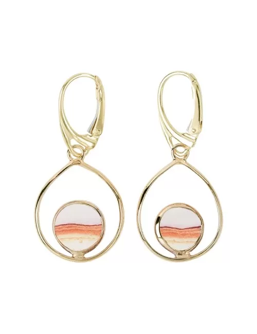 Ohrringe - Java Sunset Jaspis Tropfen