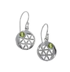Ohrringe - Aufbruch und Neubeginn Peridot, 3,0cm, rhodiniert