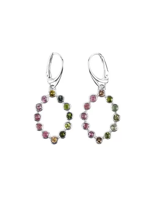 Ohrringe - Turmalin bunt