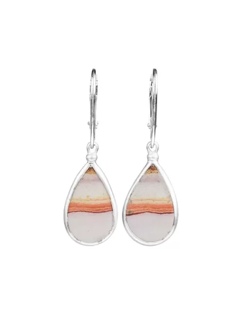 Ohrringe - Java Sunset Jaspis Tropfen