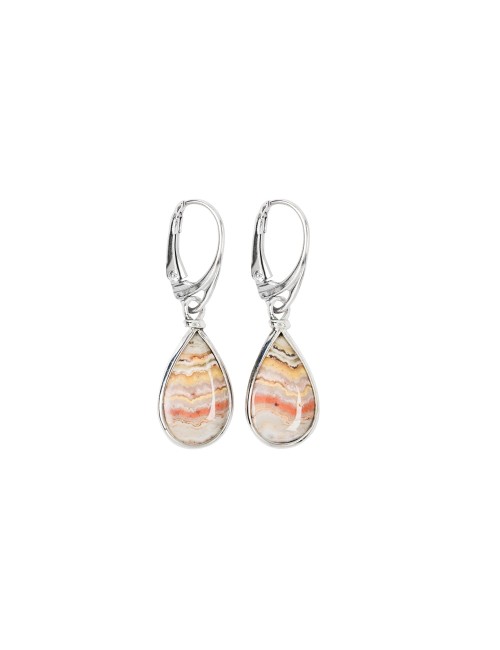 Ohrringe - Lace Achat (rot) Tropfen