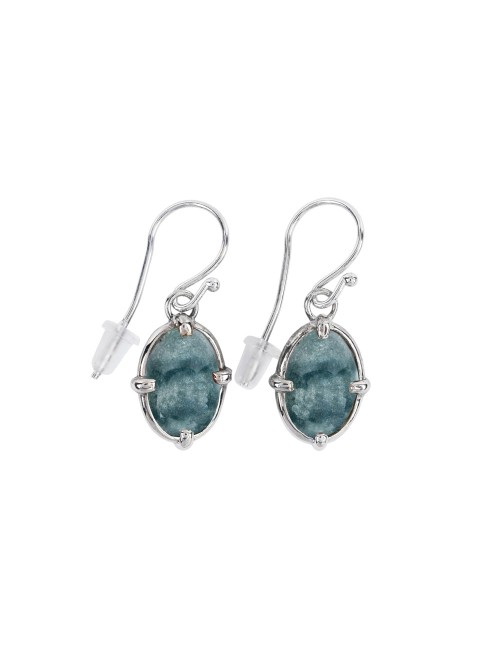 Ohrringe - Ozelot-Jaspis Oval