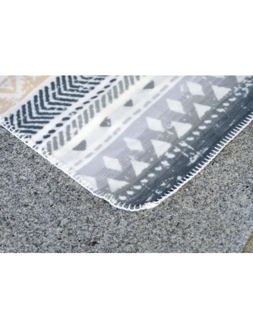 Spirit of OM - Kuscheldecke Blume des Lebens - grau