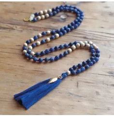 Spirit of OM - Kette - Mala Sodalith