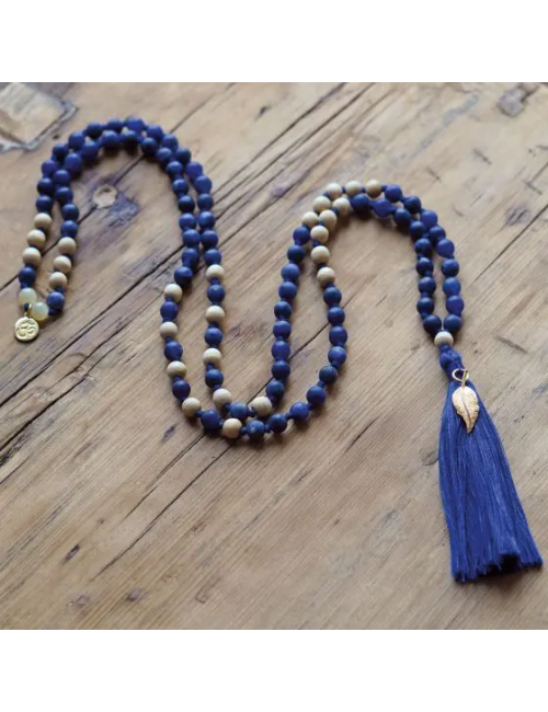 Spirit of OM - Kette - Mala Sodalith