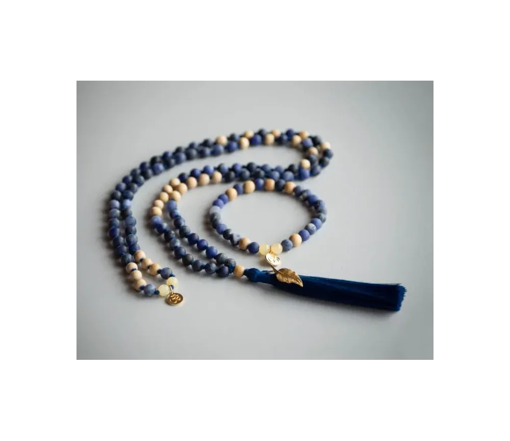 Spirit of OM - Kette - Mala Sodalith