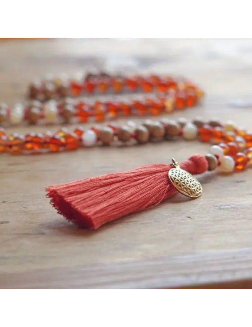 Spirit of OM - Kette - Mala Carneol