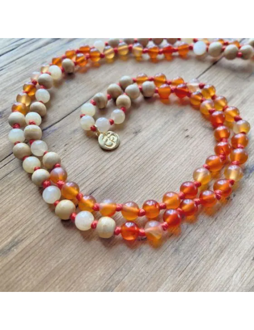 Spirit of OM - Kette - Mala Carneol