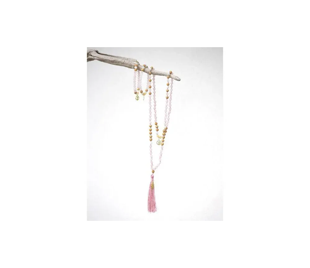 Spirit of OM - Armband Rosenquarz