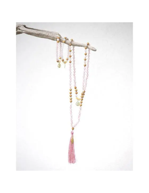 Spirit of OM - Armband Rosenquarz