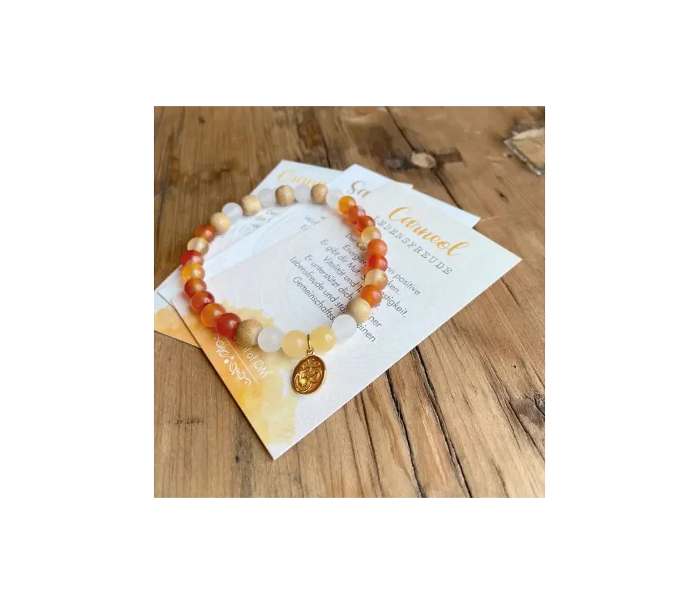 Spirit of OM - Armband Carneol