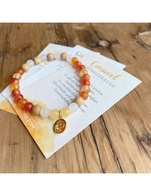 Spirit of OM - Armband Carneol